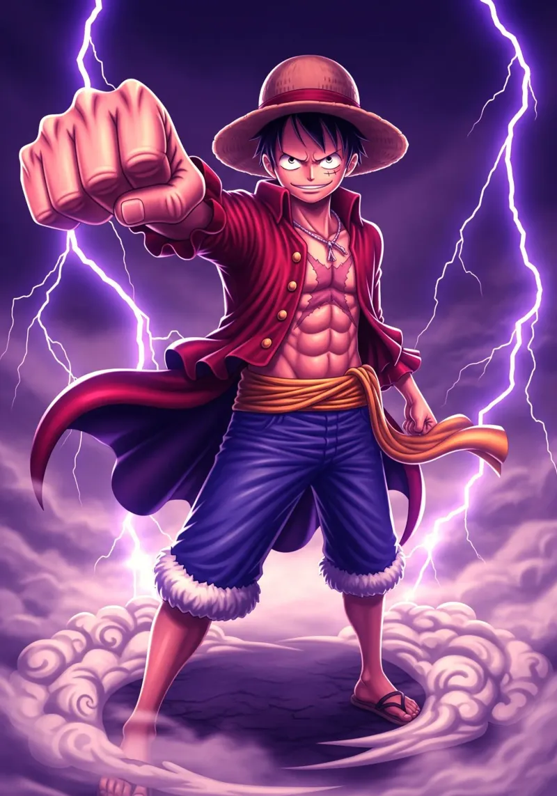 One Piece - Monkey D Luffy pellicola backlit da Lembayung art