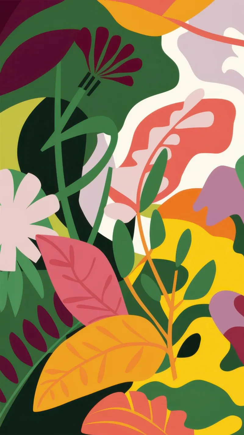 Flamingo's abstracte jungle hahnemühle van Thistle Bloom