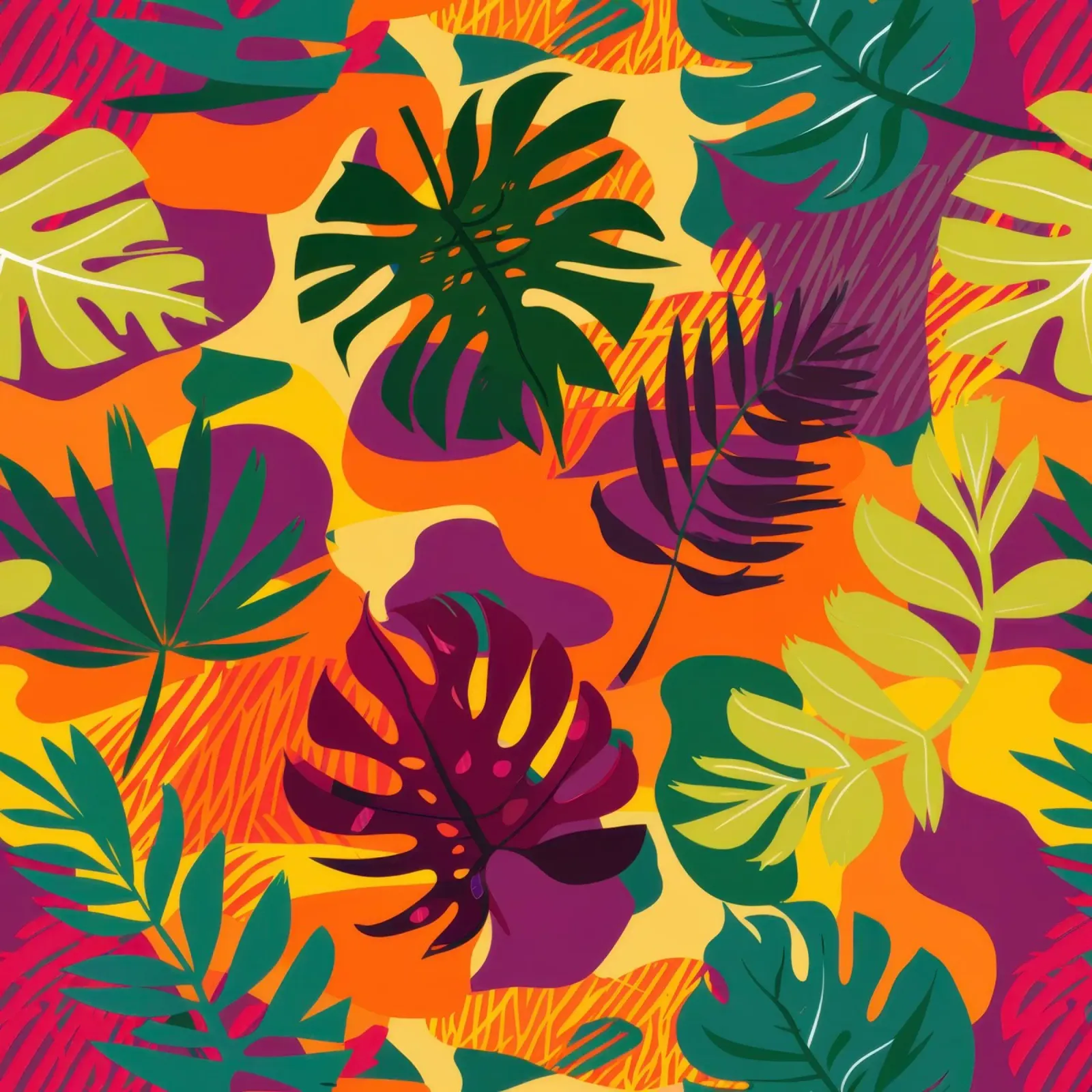 Modello tropico infuocato pellicola backlit da Line Fable
