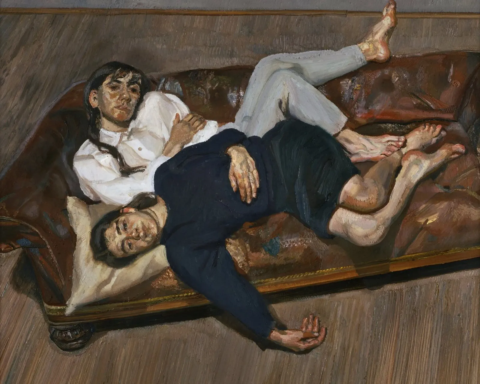 Lucian Freud - Despojado de la fama lienzo de julyebayprint