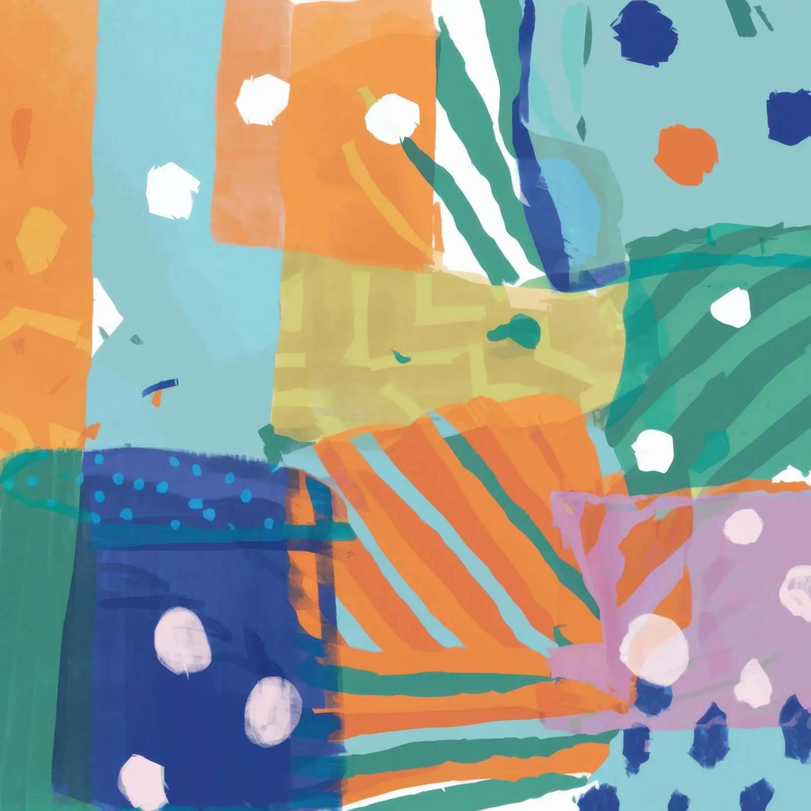 Patchwork Textur Abstrakt Hahnemühle von Frosh Pallete