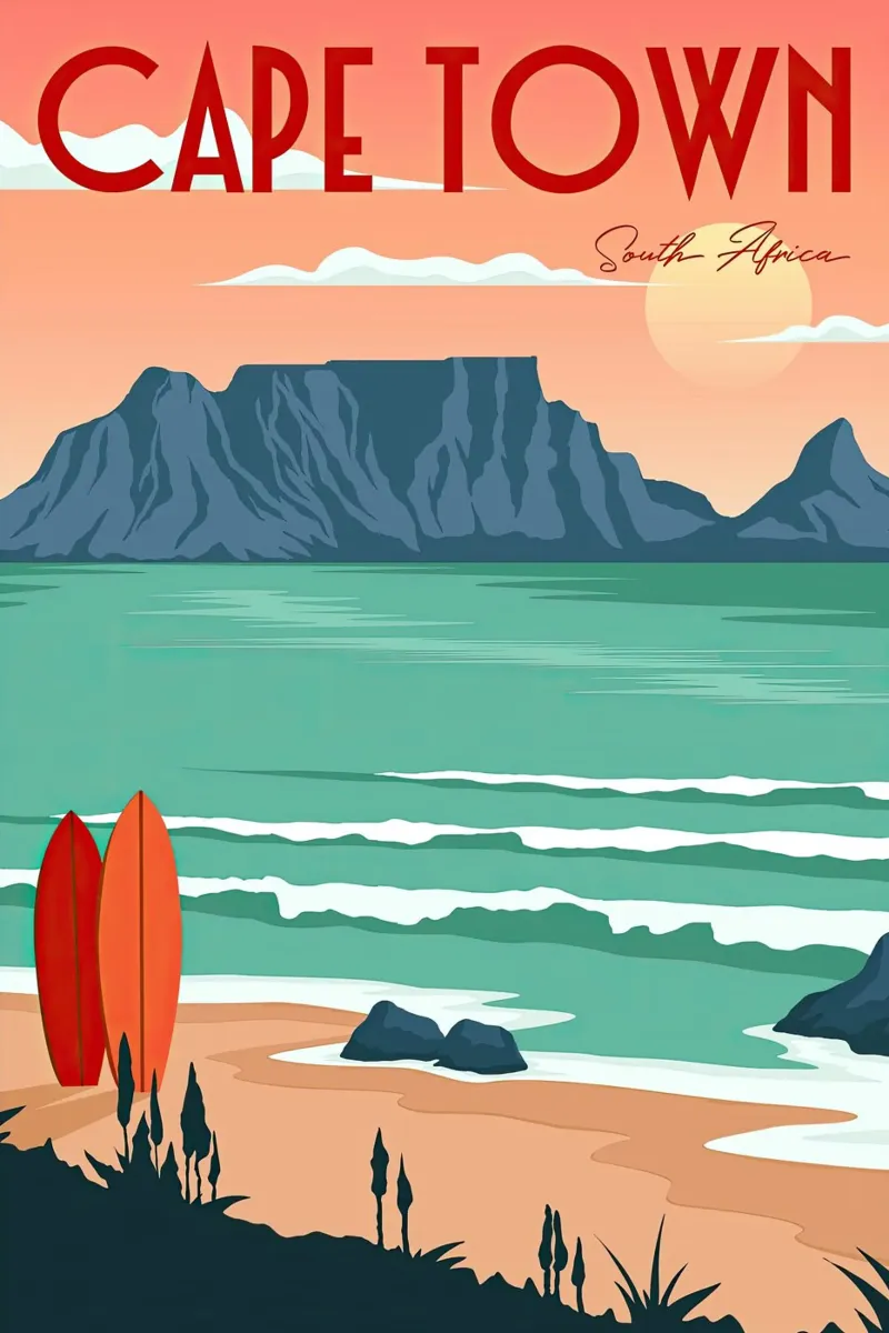 Viaggio Capetown Sudafrica pellicola backlit da Hollyhully