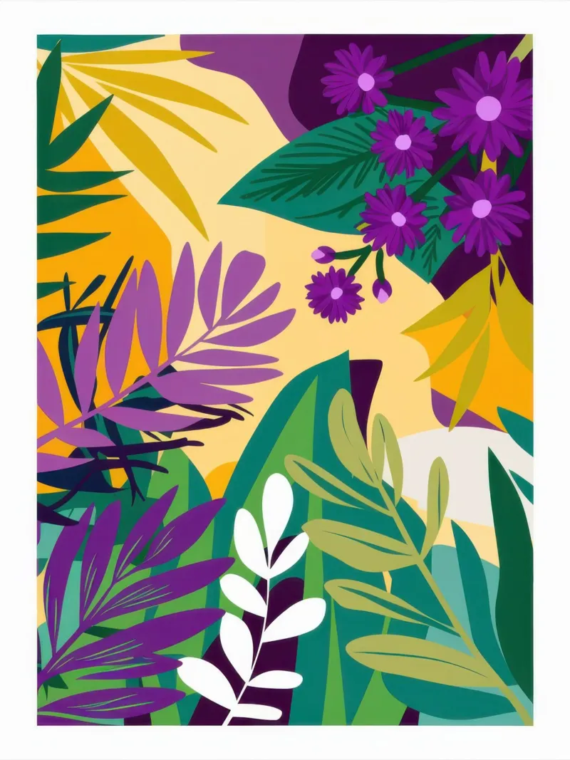 Paradiso della giungla d'uva poster da Line Fable
