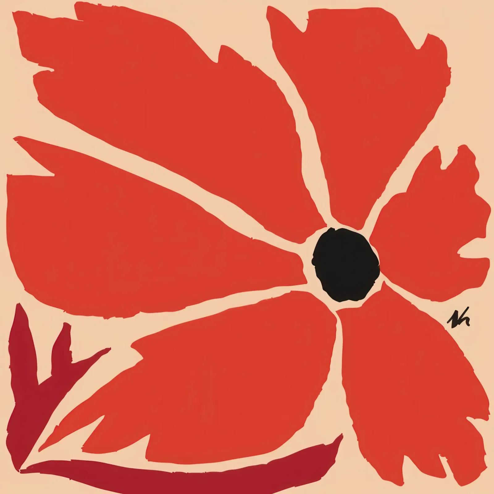 Bold Crimson Bloom backlit film by Frosh Pallete