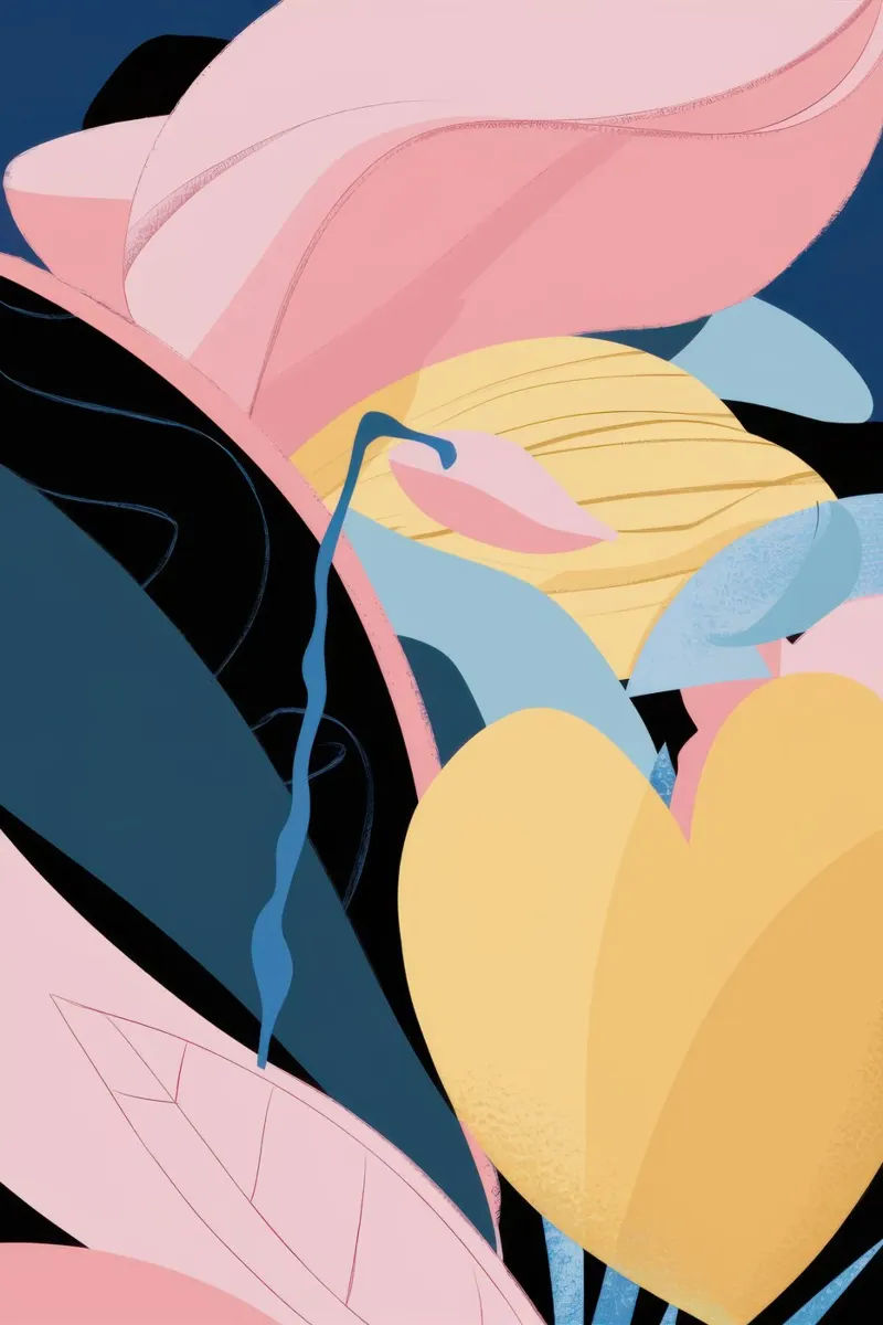Luce di limone lirica poster con telaio in legno da Thistle Bloom
