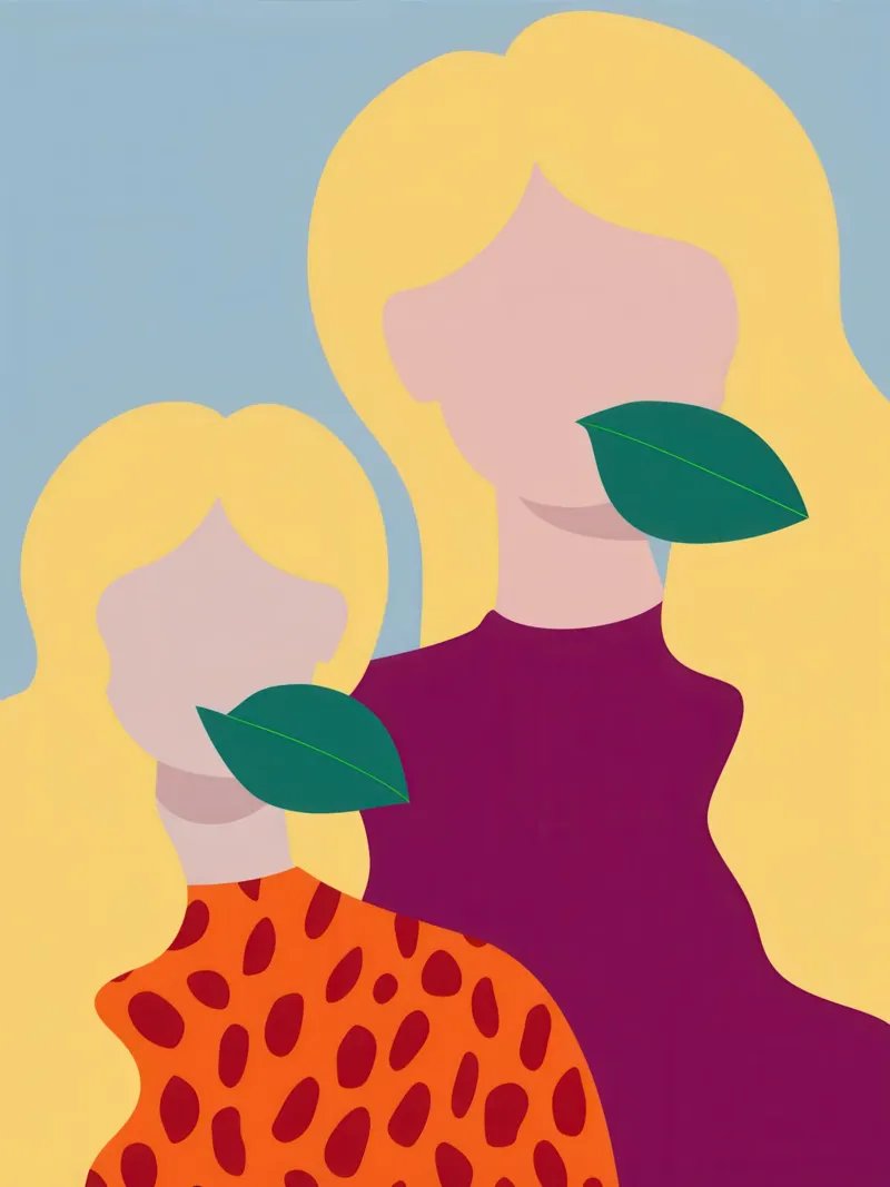 L'abbraccio di una madre poster con telaio in legno da Thistle Bloom