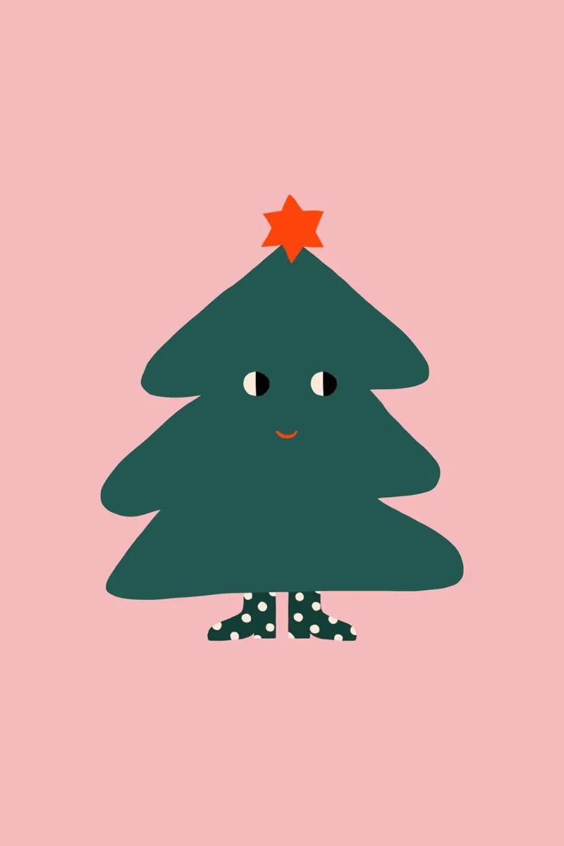 Albero di Natale con occhi pellicola backlit da Maren Gross