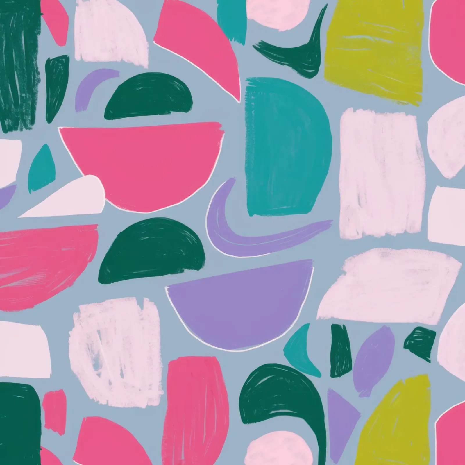 Gioco di colori amorfi alluminio dibond da Thistle Bloom