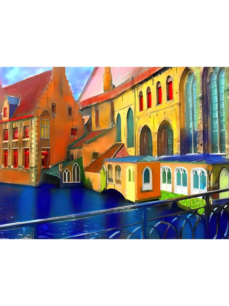 Amsterdam Bruges Colore poster da ART BEST