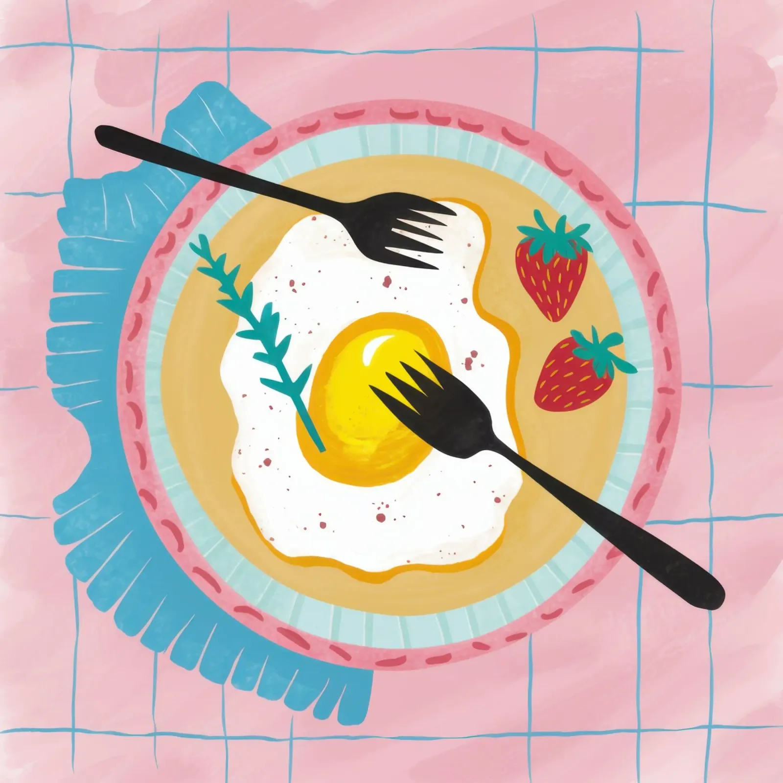 Sonniges Frühstücksglück Poster von Gaia Viesta