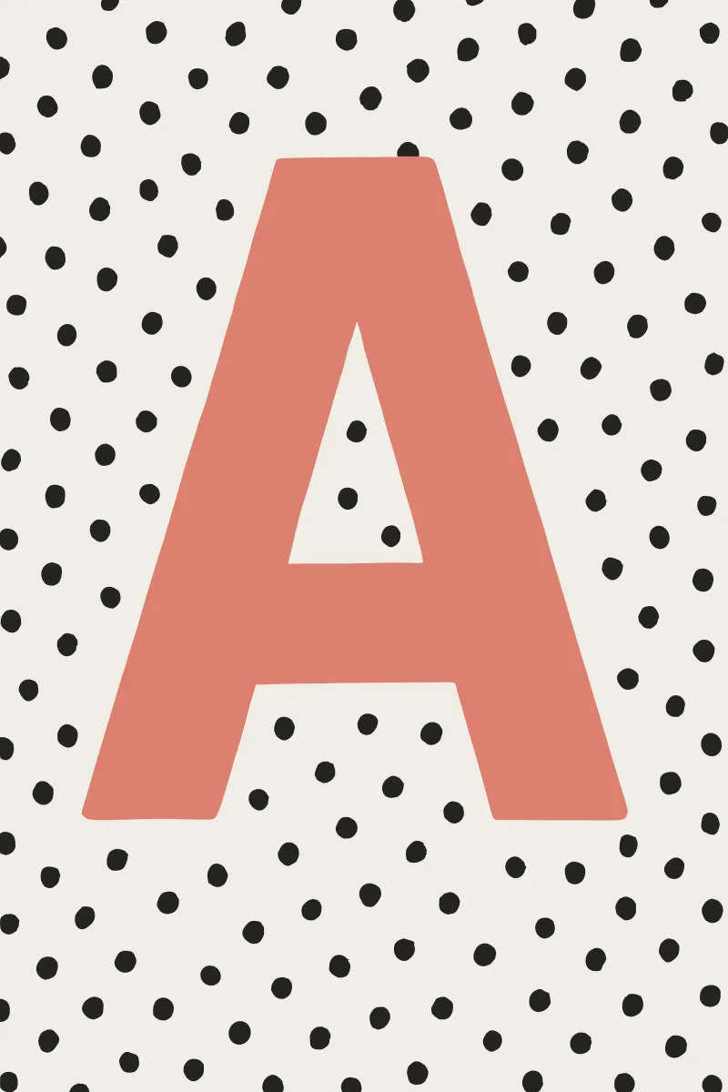 Alfabeto a pois carta hahnemühle da KidzStudio