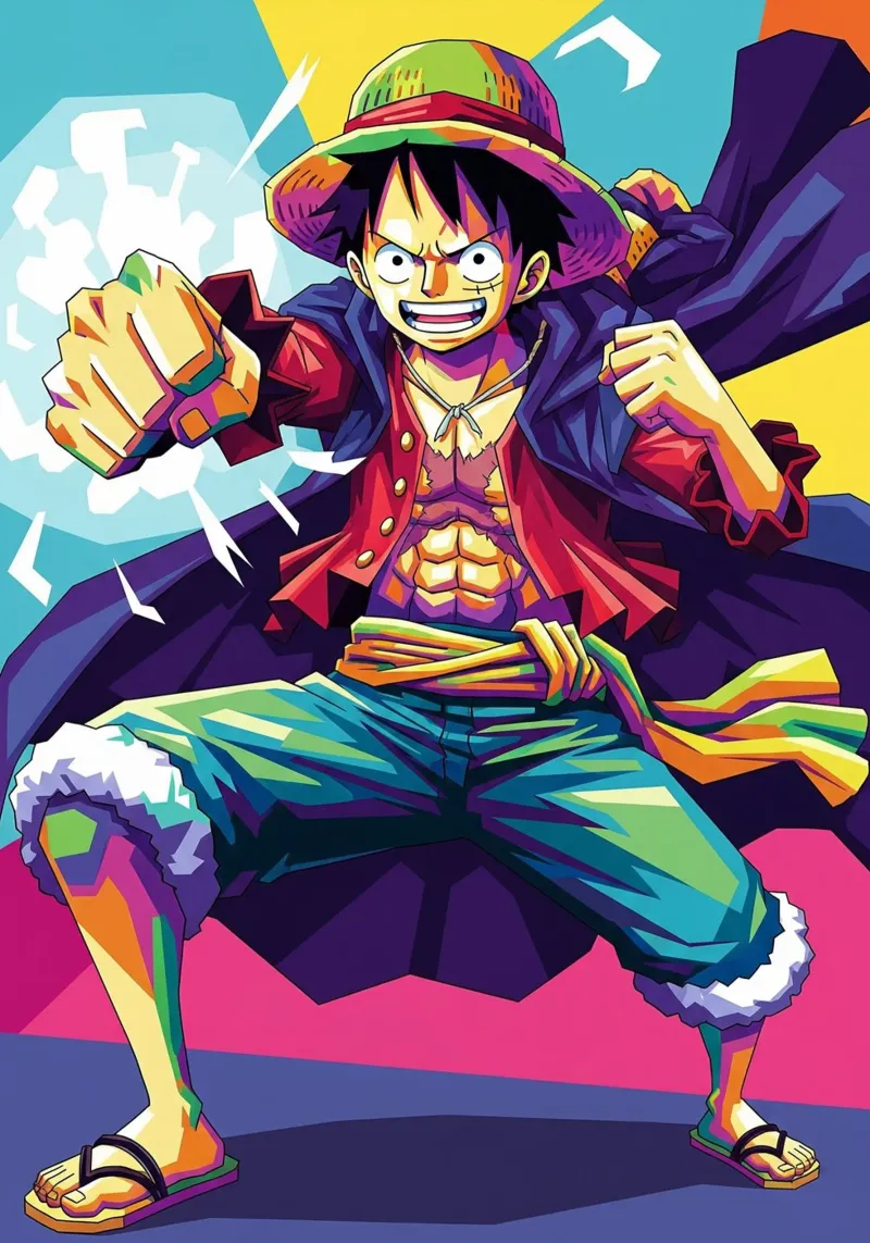 One Piece - Monkey D Luffy art (2) pannello forex da Hantamrata