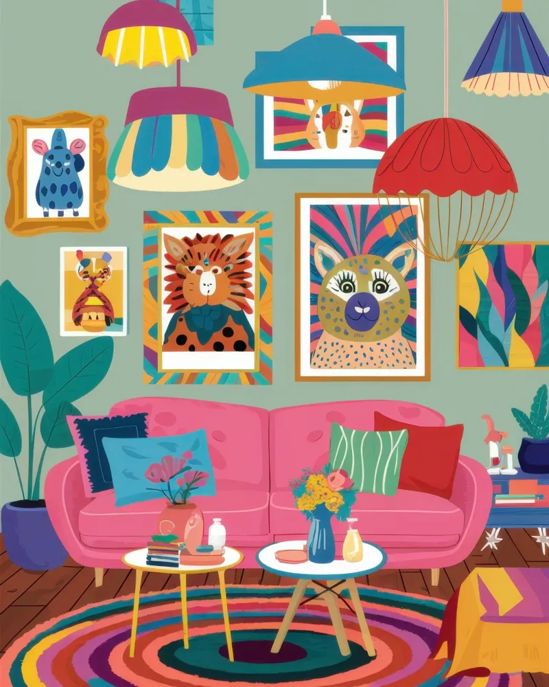 Eclectic Gallery Wall poster by Thistle Bloom