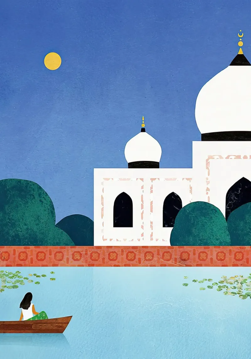 Taj Mahal wt 34 carta hahnemühle da Funny wall