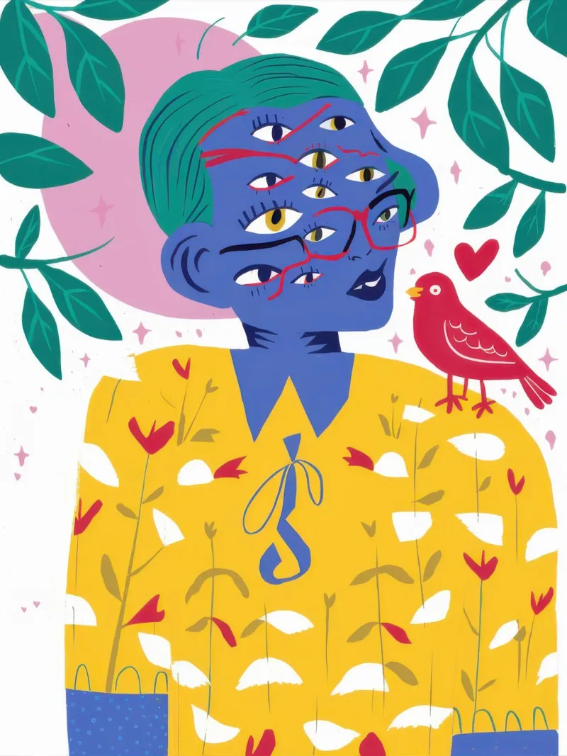 Compagno poetico degli uccelli poster da Thistle Bloom