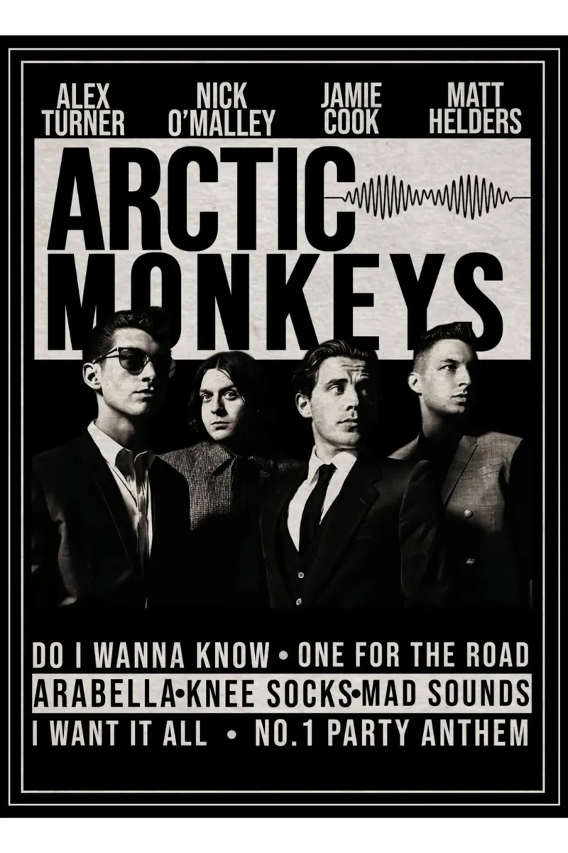 No. 1 Party Anthem Arctic Monkeys Concert carta hahnemühle da ASGONY