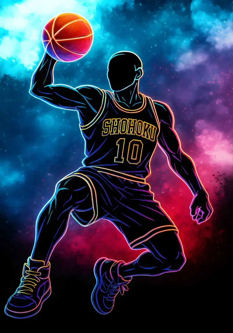 Soul Of Slam Dunk Hanamichi Sakuragi pellicola backlit da DGSoulheroes