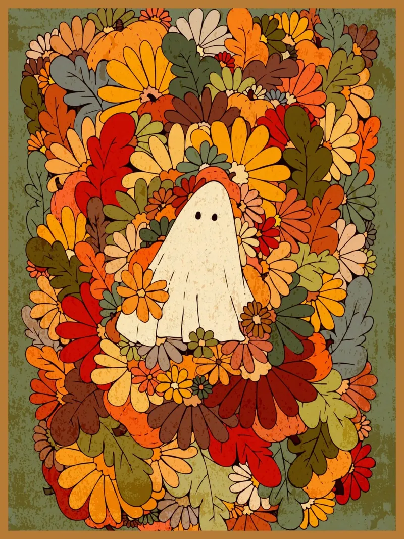 Fantasma e fiori pellicola backlit da Ashley Studio
