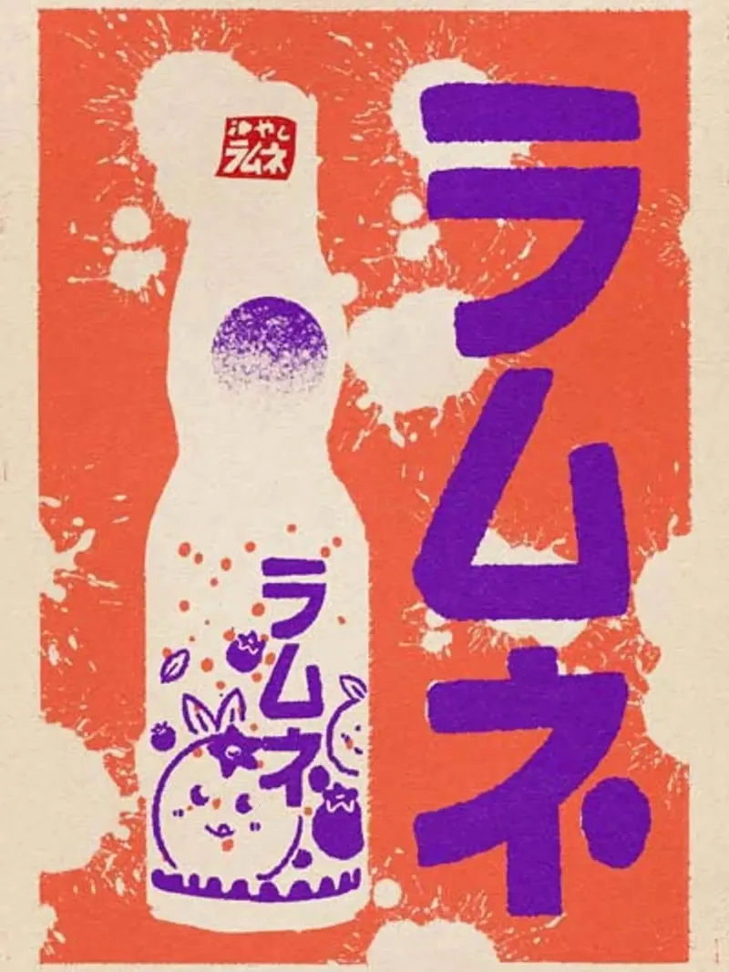 Limonata di mirtilli Ramune carta hahnemühle da Cocktail Drink