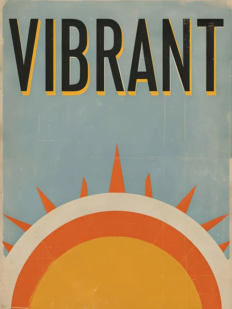 Vibrant Sun Graphic hahnemühle by 🥝 KIWI STORE