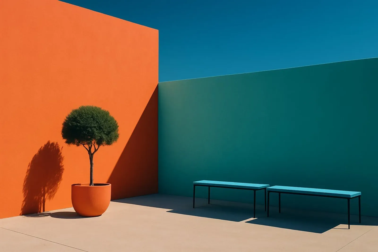 Geometria audace - Un'abbagliante scena architettonica carta hahnemühle da Affiches Minimalistes