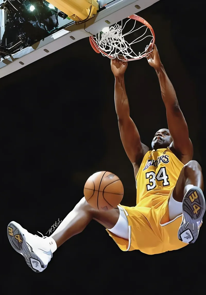 Shaquille O'Neal backlit film by Low poly art