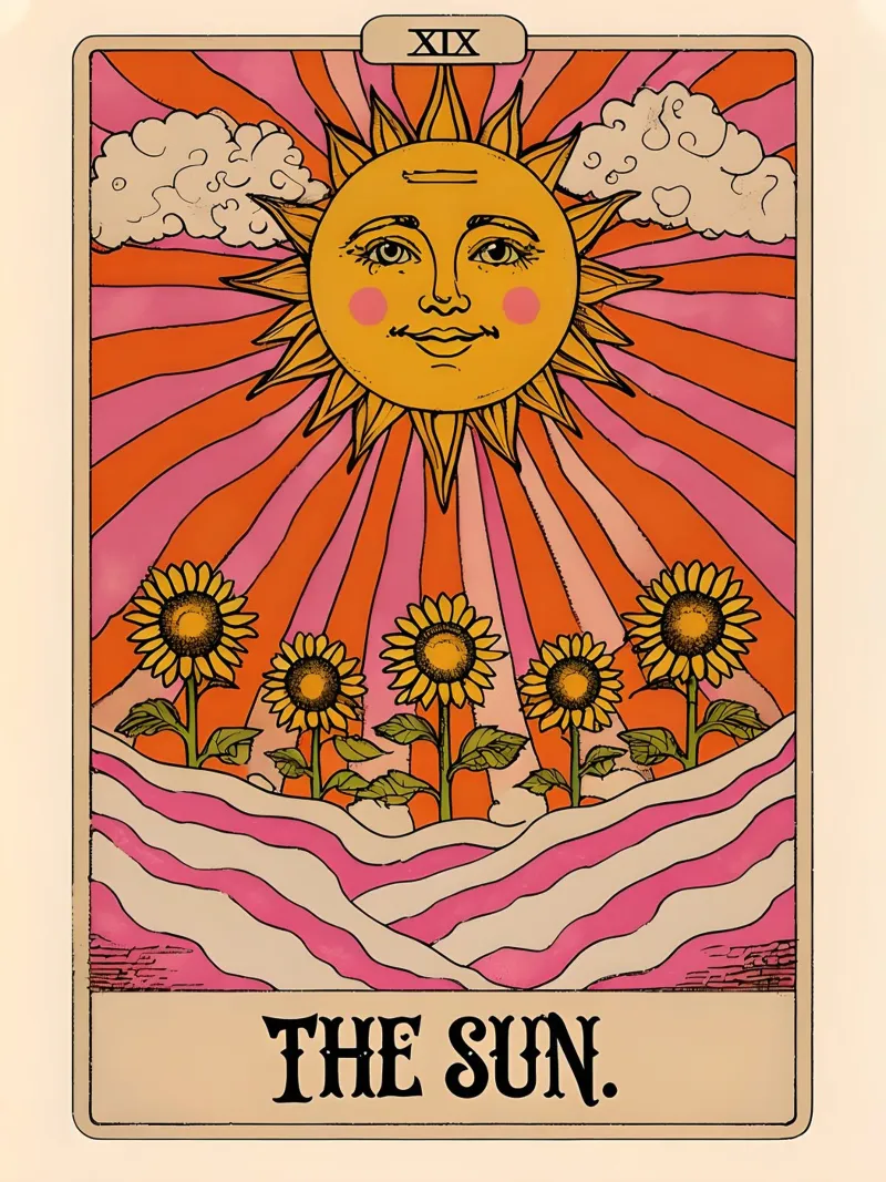 The Sun Tarot Card Illustration acrylic glass by 🥝 KIWI STORE