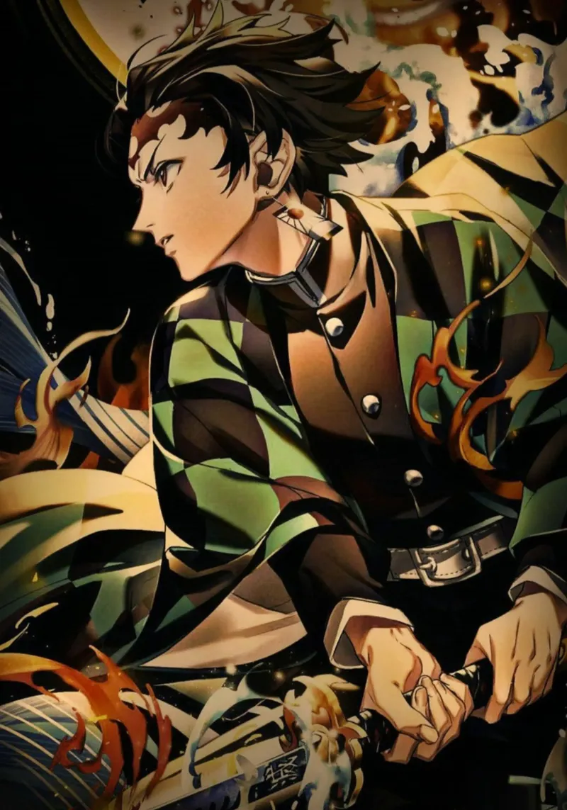 Demon Slayer - Tanjiro Kamado hahnemühle by Lembayung art