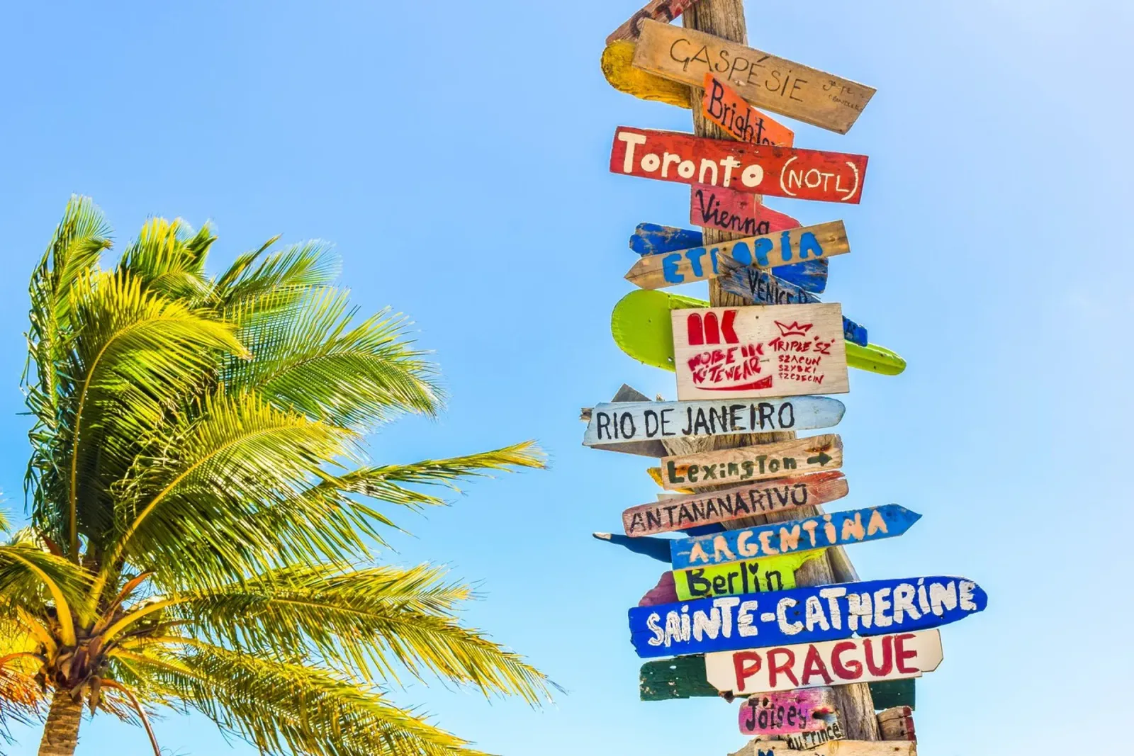 Everywhere is a Destination poster with aluminum frame by Wanderlust Vibes