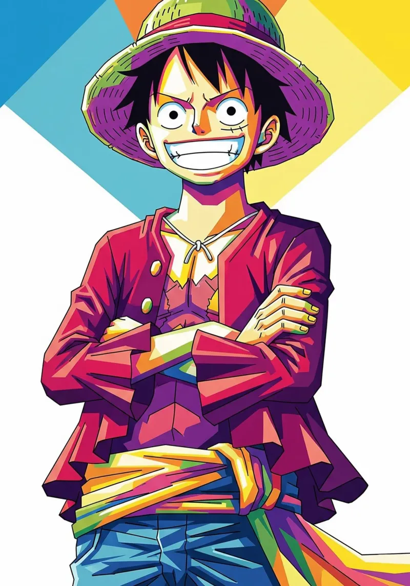 One Piece - Monkey D Luffy art (12) pannello forex da Hantamrata
