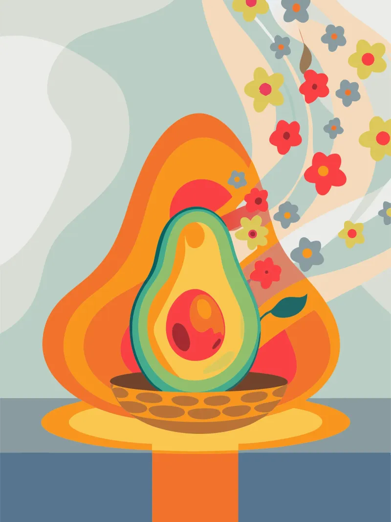 Avocado Frutta poster da HAPPY SHOP