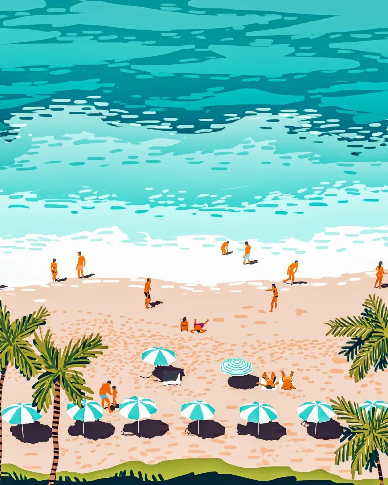 Sogno con colori presi in prestito dal mare carta hahnemühle da 83oranges