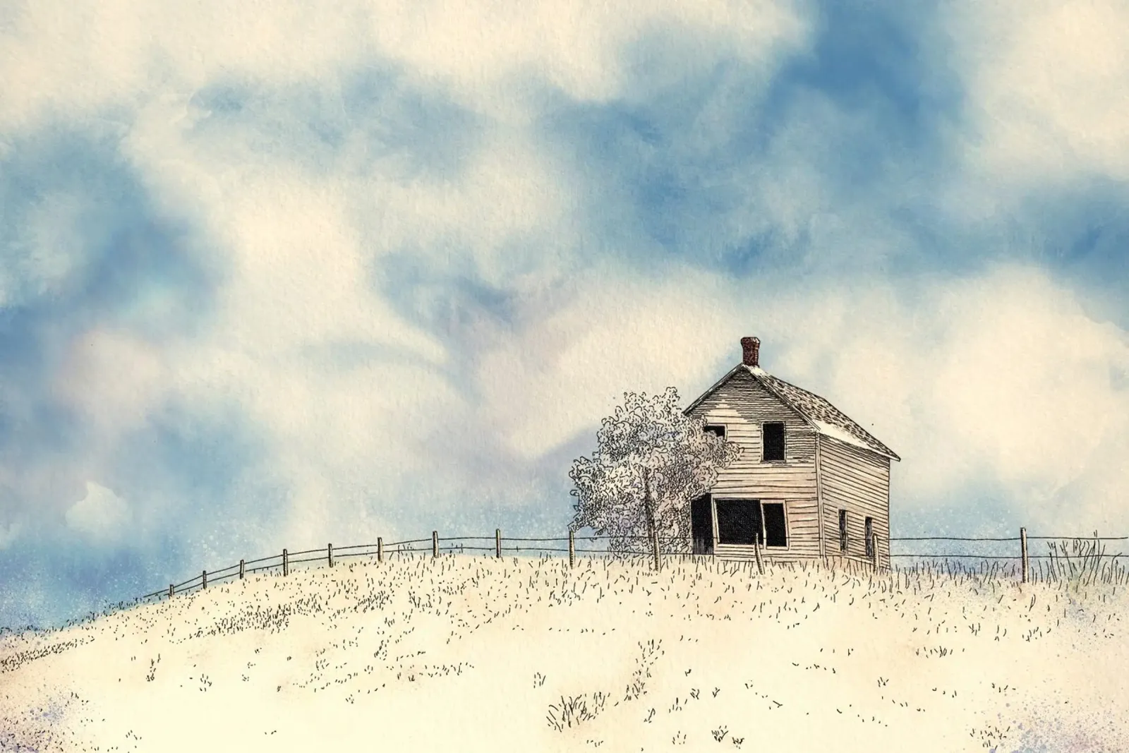 siding blue sky canvas by Histrol