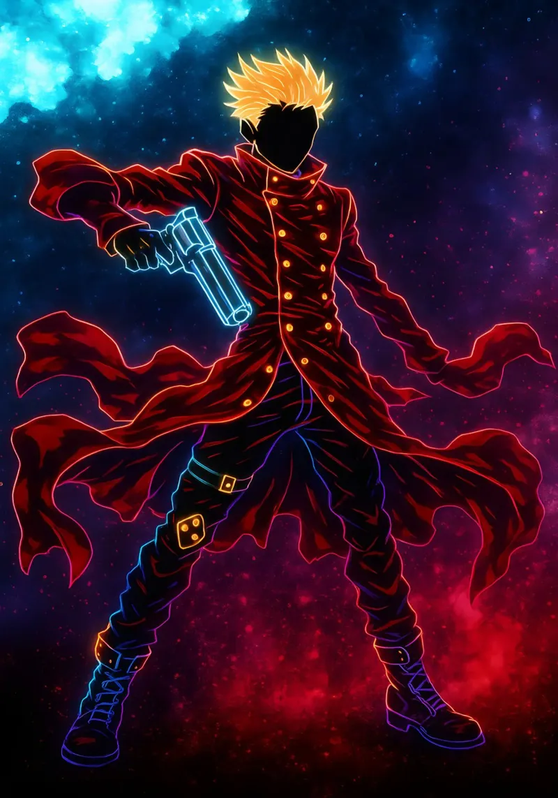 Soul Of Trigun Vash the Stampede pellicola backlit da DGSoulheroes