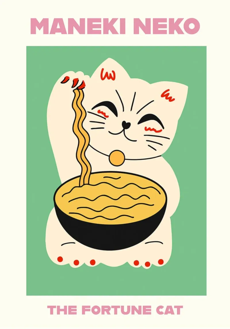 Maneki Neko metacrilato de INKFADE.CO