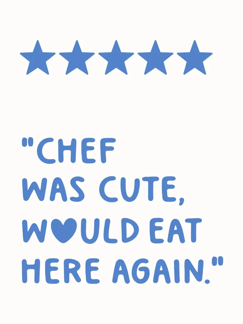 Chef-kok was leuk zou hier weer eten Quote (Blauwe toon) canvas met Baklijst van Paigaam Studio