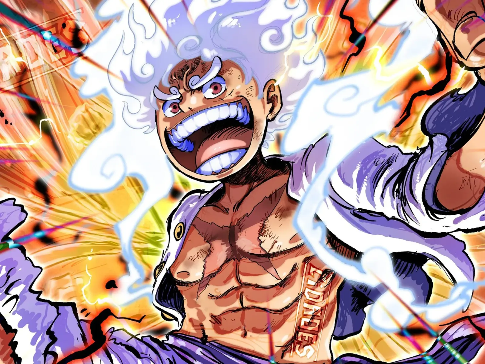 Monkey D Luffy gear five pellicola backlit da Musadad Shop