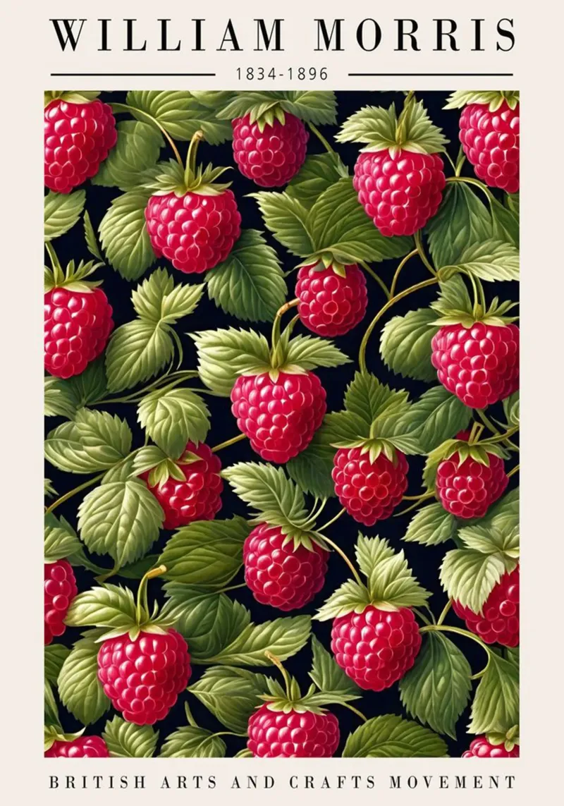 raspberry tree that bears lots of fruit canvas by Ropech Shop