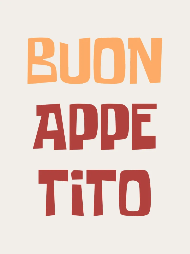 Buon Appetito carta hahnemühle da Vintagrafica