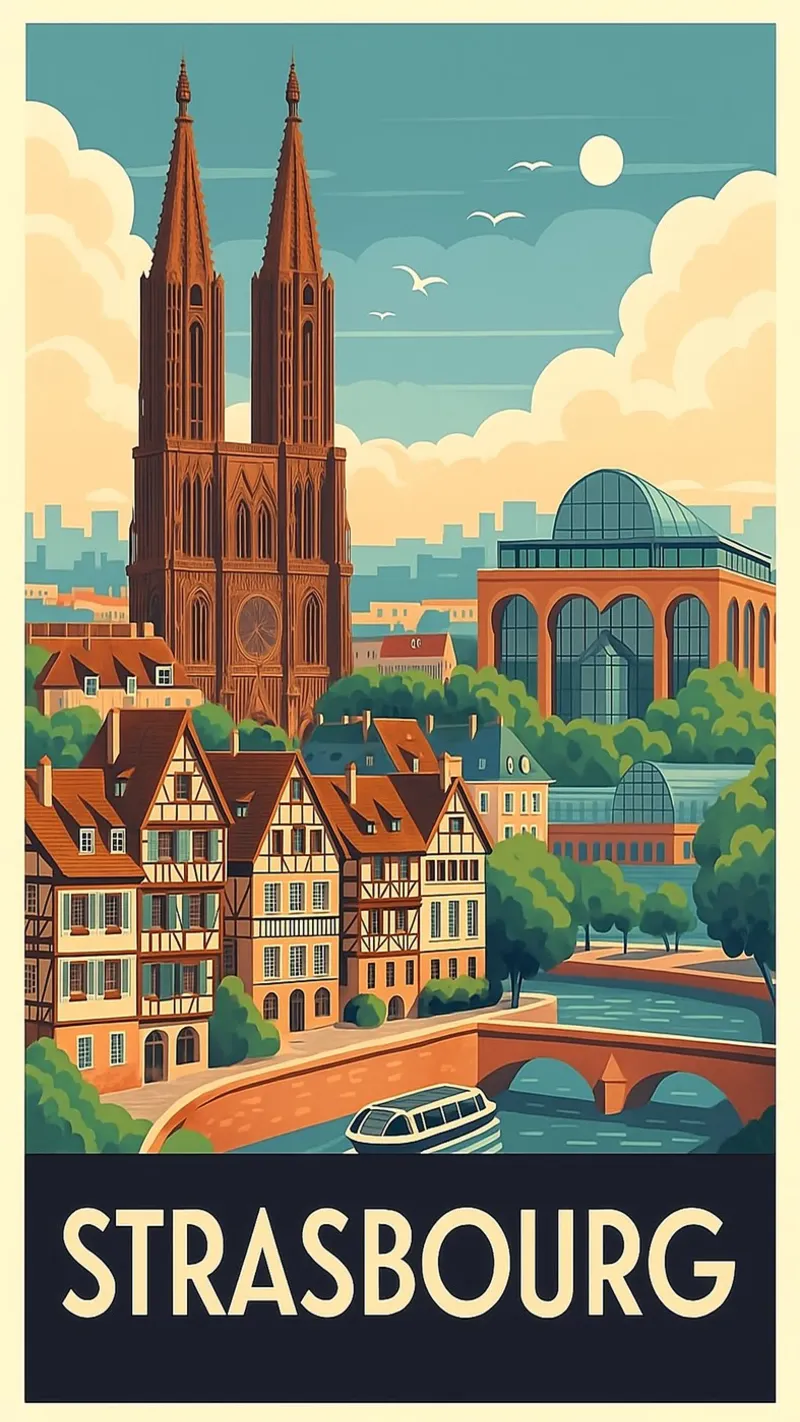 I più belli d'Europa - Strasburgo poster con telaio in plastica da Europe's Finest