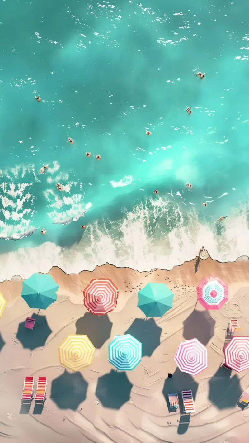 illustrazione della spiaggia pellicola backlit da grime shop