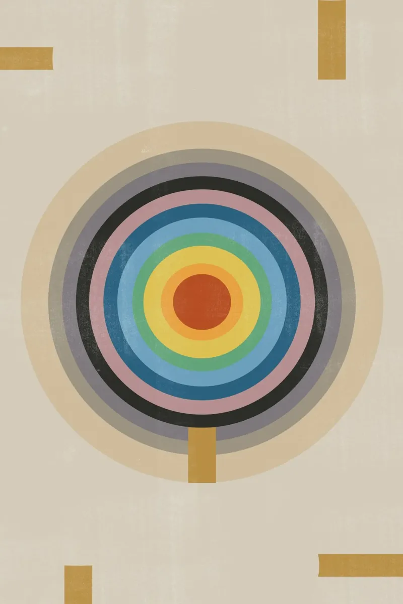 Punto di equilibrio poster con telaio in alluminio da The Miuus Studio