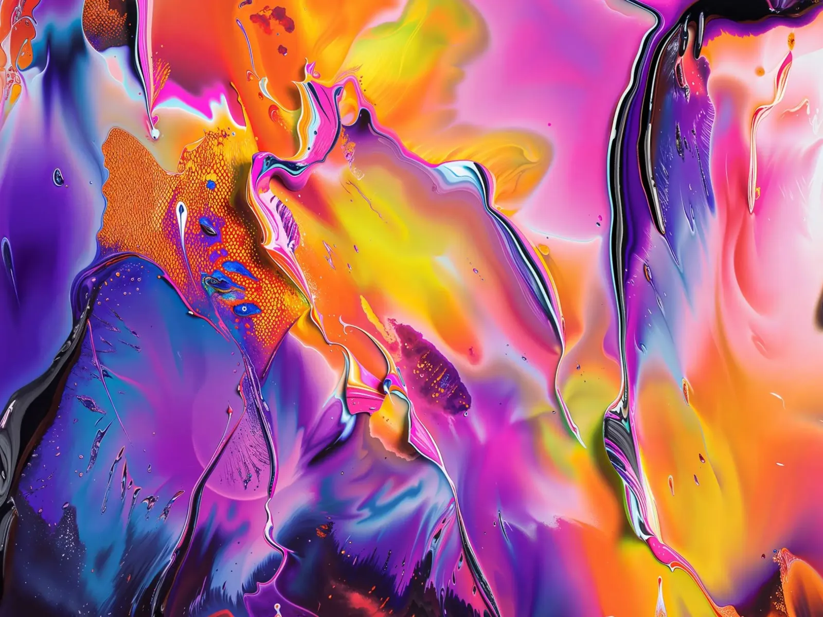 Colorful painting art plexiglas de Musadad Shop