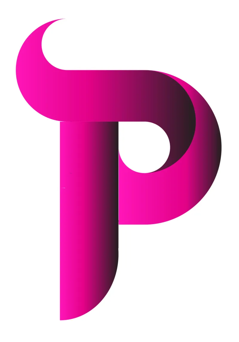 Logo Gradiente Colore Viola poster con telaio in plastica da Urban Life