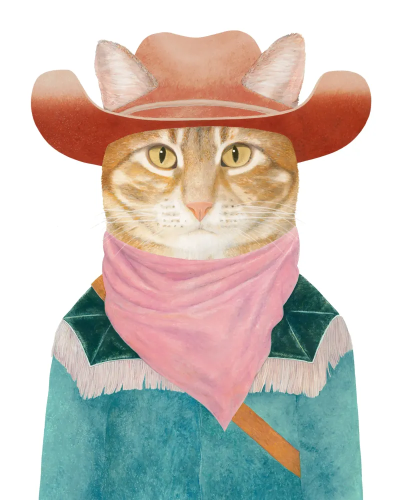Ginger Cowboy Cat pellicola backlit da Animal Crew