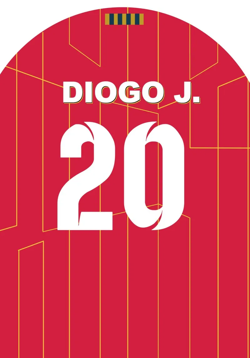 Diogo J poster with wooden frame by NextPixel
