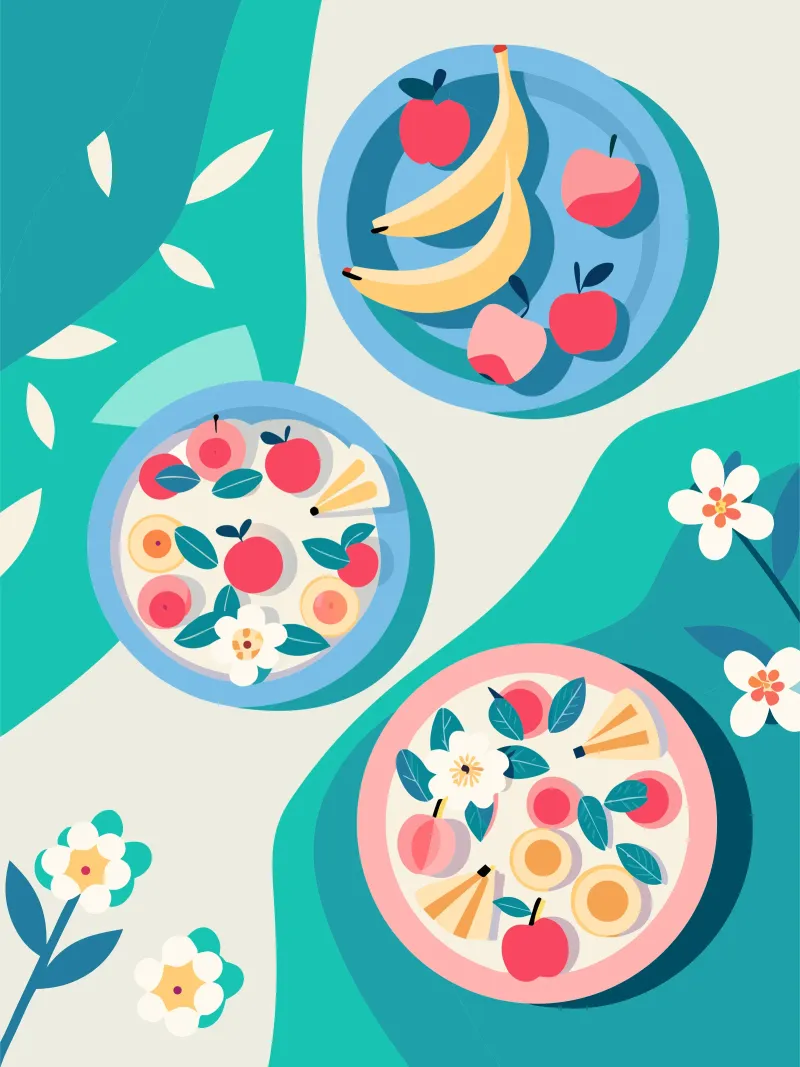 Verdure nel piatto alluminio dibond da HAPPY SHOP
