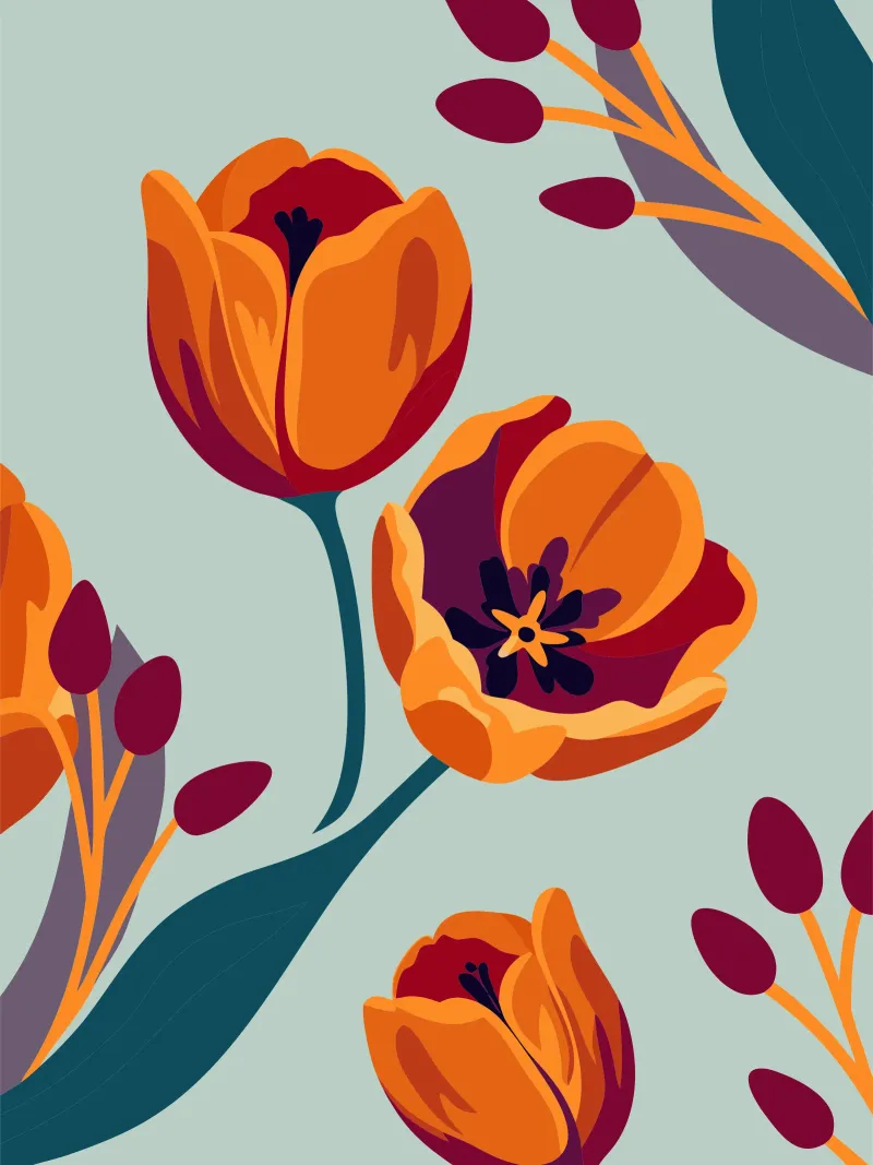 Tulipani pellicola backlit da HAPPY SHOP