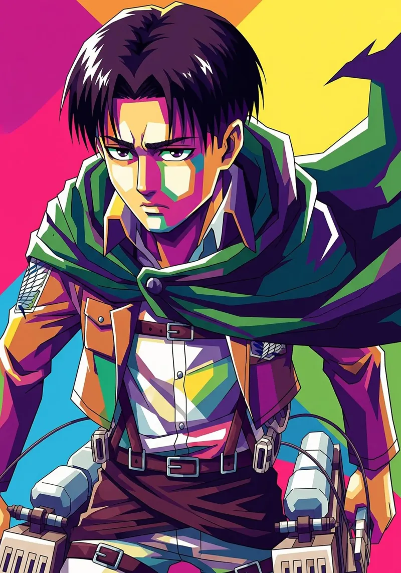Attack On Titan - Levi Ackerman (3) plexiglass da Hantamrata