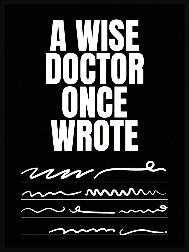 Citazione di un medico saggio poster da Ashley Studio